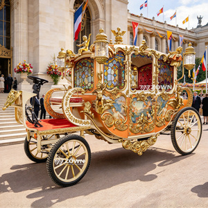 Calèche électrique royale de rêve au design élégant et courbé pour événements extérieurs et accessoires photo commerciaux - Product Image 1