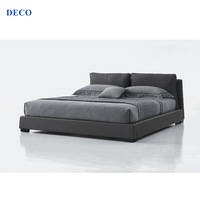 Ensemble de meubles modernes de chambre à coucher de luxe cadre de lit King Size en cuir véritable personnaliser la couleur lits de qualité supérieure carton dur en bois massif chêne