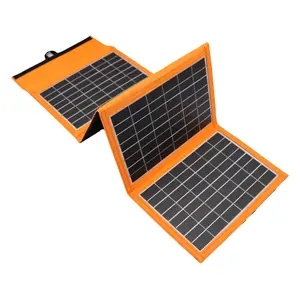 Sunpower 20W Foldable Solar Panel In Stock Home Use Portable Flexible Solar Panels Charger With USB Connection Port