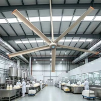 Topfans Riesen-Deckenventilator 14FT 4,3M Aluminiumlegierung Bürstenloser AC-Motor 5 Flügel Touch-Steuerung Geräuscharm 30-34dB Hoher Raumfüllfaktor