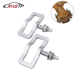 Kit de reparación de abrazaderas de colector de escape CRASTP para Ford V8 V10, metal plateado - Product Image 1