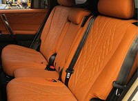 Tissu vinyle matelassé PVC/PU/TPU, broderie PVC/PU/TPU, épaisseur 8-10 mm, double couture, 4 couches, avec support en éponge, pour revêtement de sièges auto