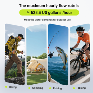 Système d'eau domestique 1000-2000 L/H avec filtration et interception des grosses particules de sédiments, support en acier inoxydable sur roues - Product Image 5