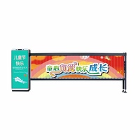 Porte de barrière de stationnement automatique sans brosse de cc pour la publicité tourniquet de flèche d'entrée de véhicule télécommandé à longue portée