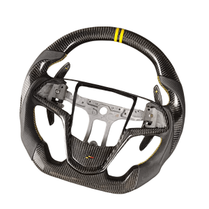 Volante Personalizado de Fibra de Carbono con LED para <span class=keywords><strong>Cadillac</strong></span> CTS CTS-<span class=keywords><strong>V</strong></span> XTS SRX ATS <span class=keywords><strong>CT6</strong></span> ATS-<span class=keywords><strong>V</strong></span>, con Levas de Cambio - Product Image 4