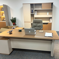Bureau de Direction Moderne Table de Bureau de Luxe pour Dirigeant Mobilier de Bureau pour Cadre Supérieur