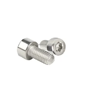 M2 M2.5 M5 M6 M8 Acero inoxidable Din965 Cabeza hueca hexagonal Torx avellanado plano Ranurado Pequeño tornillo de máquina Allen negro