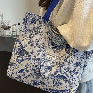 Bolsa de Lona Personalizada, Ecológica, Reutilizable, de Gran Capacidad, para la Playa o Compras, con Bolsillo, Impresión de Logotipo, Bolsa de Viaje - Product Image 6