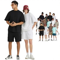 T-shirts vierges en coton 310g à manches courtes style streetwear pour hommes et femmes, vente en gros usine Europe et Amérique