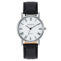 Nouvelle montre pour homme avec cadran à chiffres romains, style décontracté et professionnel, pour étudiants, avec bracelet incrusté de strass