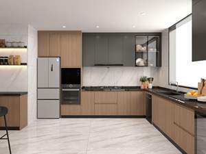 Mueble de Cocina Moderno, Tablero de Melamina, Vinoteca y Bar, Diseño Ecológico - Product Image 6