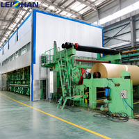 Planta de Máquinas de Papel Leizhan, Llave en Mano, Máquina para Fabricar Papel Corrugado de 30T 50T