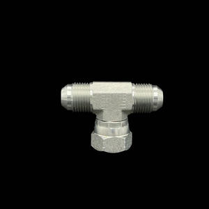 Joint de transition hydraulique à filetage externe JIC standard américain, type T, avec joint conique 74, type D, évasé, BJ Tianyi Hydraulics - Product Image 1