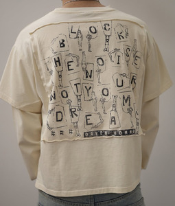 เสื้อยืดแขนยาวโอเวอร์ไซส์แบบ 2-in-1 ลายการ์ตูนวินเทจ สไตล์สตรีทแวร์ ผ้าหนา พิมพ์ลายกราฟิก - Product Image 2