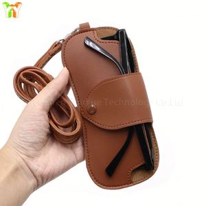 Travel Bag With Strap Portable <b>Glasses</b> <b>Case</b> Pu Leather Slim Sunglasses Pouch - Product Image 4