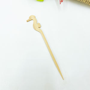 100% pinchos de bambú Natural estilo de dibujos animados Corndog Pick estilo coreano palos de <span class=keywords><strong>parrilla</strong></span> de Gas sin recubrimiento fácil de limpiar saludable - Product Image 5