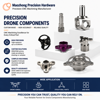 Usinage OEM CNC, pièces ±0,005 mm, pièces mécaniques de drone CNC haute précision, composants CNC de précision, service de fabri