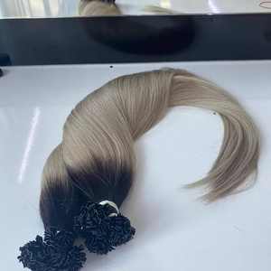 Cabello virgen Nueva longitud personalizada 100g Extremos completos de alta calidad Todos los colores teñidos Punta plana vietnamita - Product Image 6