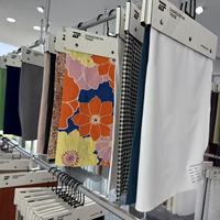 ZZF00784 Prêt à expédier Tissu 100% polyester Tissu en crêpe floqué lisse et durable pour vêtements féminins