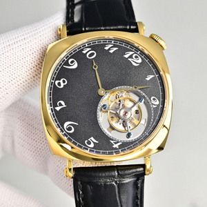 Reloj Mecánico de Alta Gama para Hombre, Popular, con Tourbillon, Resistente al Agua, Caja de Acero Inoxidable, Correa de Cuero Genuino, Estilo Ejecutivo - Product Image 1