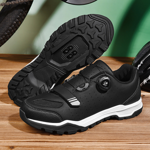<span class=keywords><strong>Zapatillas</strong></span> de Ciclismo <span class=keywords><strong>MTB</strong></span> Profesionales, Ligeras, Transpirables, con Parte Superior de Microfibra y Malla, Suela de Goma, Sistema de Hebilla Giratoria - Product Image 6