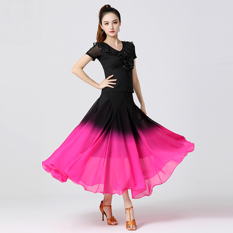 pink praise dance dresses Irregular Hem Long Sleeve Dance Dress Pink / S-M-Adult