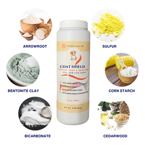 DB Coat Shield Canine Dry Powder Limpiador de piel suave Producto de aseo para mascotas para aliviar los olores Alergias para perros con irritación - Product Image 2