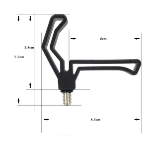 Support de <span class=keywords><strong>canne</strong></span> à pêche M3/8 Crap, tête de préhension Abs pour carpe, Support de <span class=keywords><strong>canne</strong></span> à pêche, outils de matériel de pêche en plein air - Product Image 4