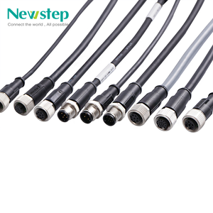 <span class=keywords><strong>M12</strong></span> כבל מחבר מותאם אישית 8p 6p 5p 4p 3p נקבה עמיד למים m8 חיישן 3pin 4pin 5pin 6pin 8p כבל M8 m8 <span class=keywords><strong>m12</strong></span> כבל - Product Image 1