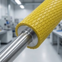 Machine de découpe, moulage et laminage de rouleaux en caoutchouc polyuréthane moulé sur mesure pour applications d'impression, modèle Linye 003-4