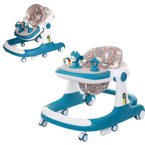 Venta de alta calidad Asiento Cochecito Juguetes sentarse a pararse aprendizaje Música Actividad Ruedas Empuje Caminar <span class=keywords><strong>Coche</strong></span> Luz Niños Simple Baby Walker - Product Image 2