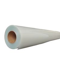 Vente en gros de rouleau de vinyle transparent PET PVC Film de fenêtre en verre adhésif permanent amovible pour impression UV Matériaux d'affiches d'usine
