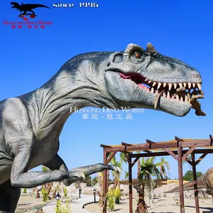 Robot mécanique réaliste de dinosaure du parc jurassique animé, modèle de dinosaure artificiel en métal pour parc d'aventure pour enfants - Product Image 4
