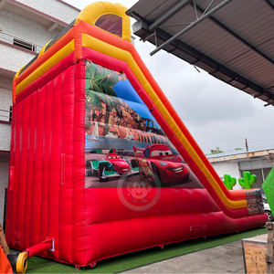 Gonfiabile a tema <span class=keywords><strong>auto</strong></span> <span class=keywords><strong>da</strong></span> <span class=keywords><strong>corsa</strong></span> con scivolo a secco e area salti - Product Image 5