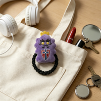 Chouchou en peluche personnalisé avec personnage de dessin animé mignon, figurine douce et rembourrée, élastique à cheveux, objet de collection, pour usage quotidien, souvenir, cadeau