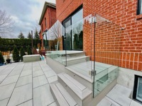 Système de balustrade en verre avec supports réglables SS304 SS316 pour verre trempé de 8-12 mm, pour balcon, escalier, clôture de piscine, OEM