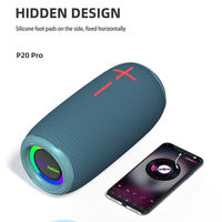 Altavoz Inalámbrico Portátil HOPESTAR P20 PRO con Bluetooth 5.1, 20W, Resistente al Agua IPX6, Luces RGB, TWS, TF, USB, AUX, FM, para Exteriores