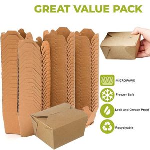 Caja de Papel Desechable para Comida Kraft Marrón, Envase para Llevar Comida para Restaurantes, de Fabricante Vietnamita - Product Image 2