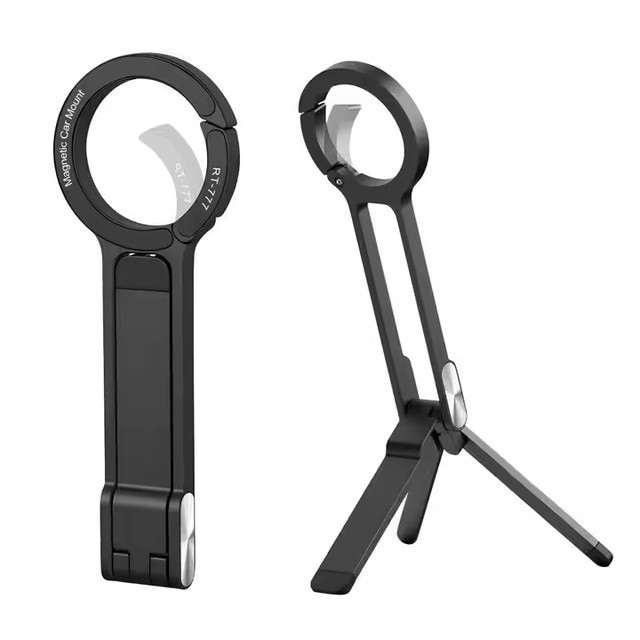New Travel Portable Magnetic Phone Tripod Stand Aluminium Alloy Foldable Pocket Adjustable Cell Phone Stand