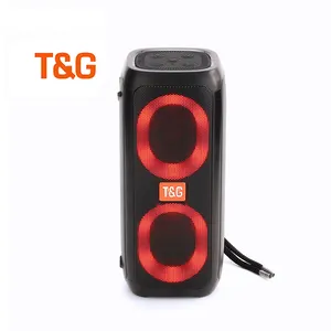 Subwoofer ao ar livre Mini Portátil TG333 TG-333 Speaker Sem Fio Com Led Piscando Colorido Metal Bass Speaker Para O Telefone Móvel