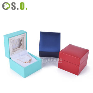 Boîte en carton imitation cuir PU de haute qualité pour cadeaux de mariage, emballage personnalisé de bijoux avec logo - Product Image 5