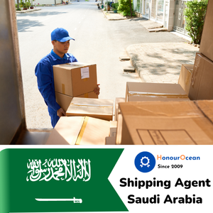 Agente de envío de logística exprés LCL +, agente de transporte puerta a puerta, entrega de China a Arabia Saudita, flete marítimo