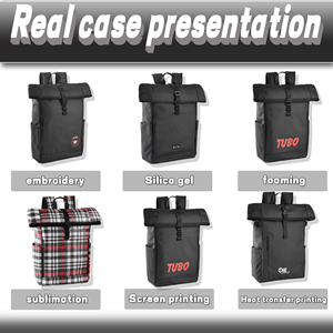 Custom all'ingrosso impermeabile lavoro settimanale di lavoro portatile di rotolamento scuola di rotolamento Top zainetto Rolltop Daypack per gli uomini - Product Image 2