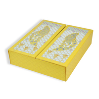Coffrets cadeaux de haute qualité à double porte Luxe sur mesure conception personnalisée logo imprimé directement le fournisseur miroir creux estampage à chaud