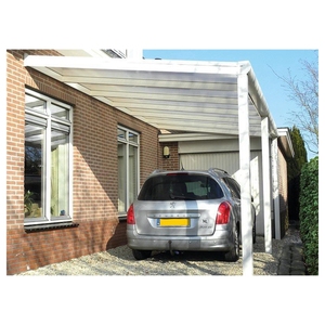 De Metal de aluminio marco de aluminio garaje pérgola/entrada cochera dosel/6x3m de aluminio cochera con techo de cristal - Product Image 6