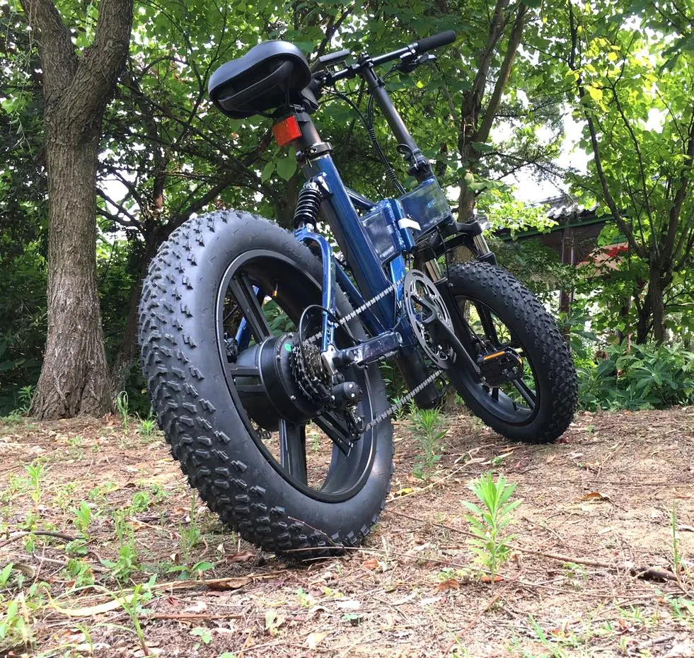 Портативный сплав складной электрический велосипед 20 дюймов, широкая шина для велосипеда