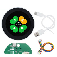 Layar LCD IPS Warna Bundar dan Tombol Encoder Magnetik Modul ESP32-S3 N16R8 ST7701 2.4G WIFI untuk NEST OEM ODM PCBA SMT