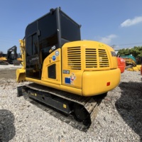 Mini-excavatrice Komatsu PC70 d'origine japonaise de 7 tonnes, faible nombre d'heures de travail, haute performance, pelle hydraulique prête à être expédiée