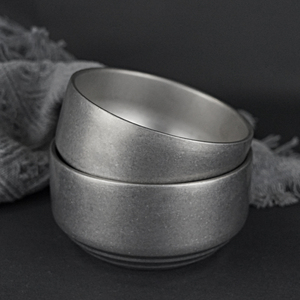 Assiette de service décorative rétro en métal Plateau <span class=keywords><strong>gris</strong></span> en <span class=keywords><strong>acier</strong></span> inoxydable pour restaurant hôtel cadeau logo personnalisé - Product Image 3
