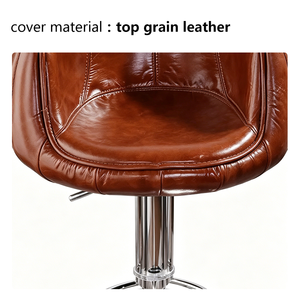 Hot Selling Aviation <strong>bar</strong> Chair Swivel Loft Industrial Aluminium <strong>Bar</strong> <strong>Stool</strong> Adjustable Lifting Luxury <strong>Leather</strong> for Club Chair - Product Image 3